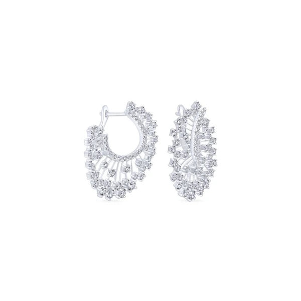 18K White Gold Fashion Earrings
