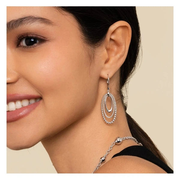 925 Sterling Silver Bujukan and Rope Drop Earrings