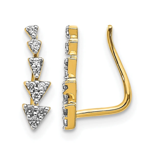 Diamond Ear Climber Earrings