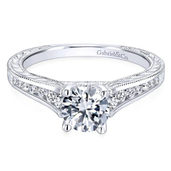 Vintage Channel Set Engagement Ring