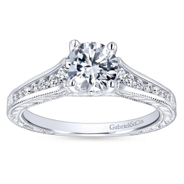 Vintage Channel Set Engagement Ring