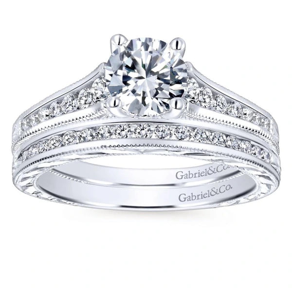 Vintage Channel Set Engagement Ring