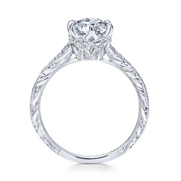 Platinum Round Diamond Engagement Ring