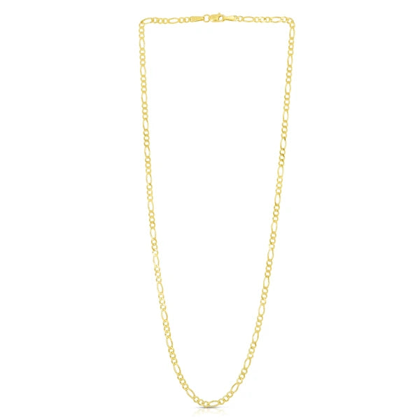 14K Gold 2.8mm Figaro Chain
