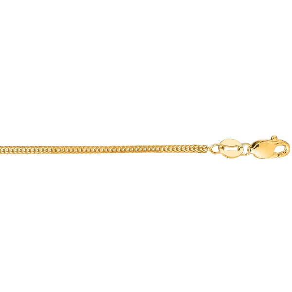 14K Gold 1mm Foxtail Chain