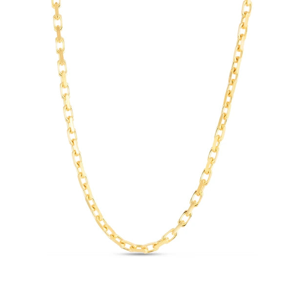 14K Gold 18" 2.5mm French Cable Chain
