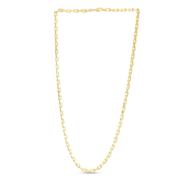 14K Gold 24" 3.6mm French Cable Chain