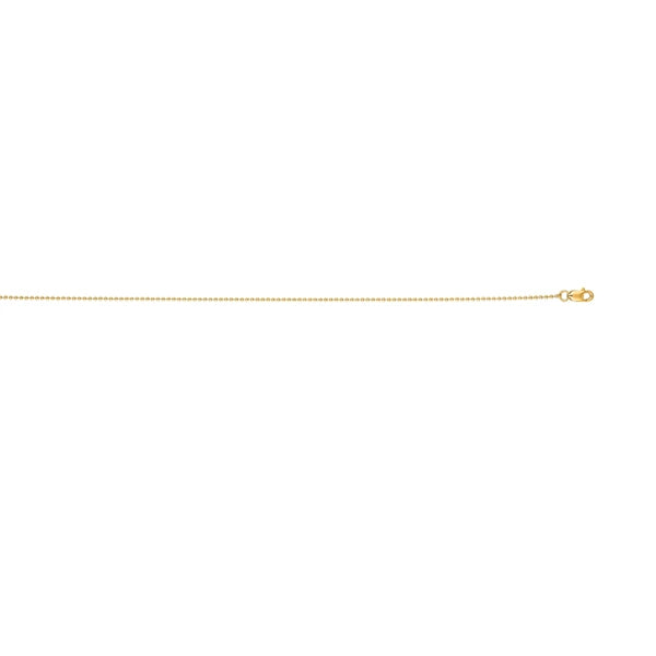 18K Gold 1.5mm Bead Chain