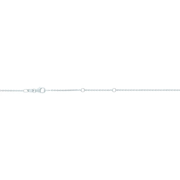 18K Gold 1.1mm Double Extendable Cable Chain