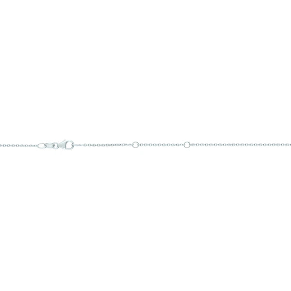 18K Gold 1.3mm Double Extendable Cable Chain