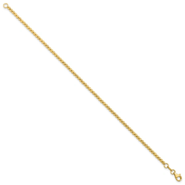Leslie's Gold Beaded Link Bracelet