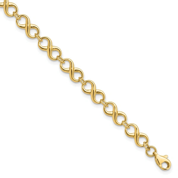 Leslie's Gold Infinity Link Bracelet