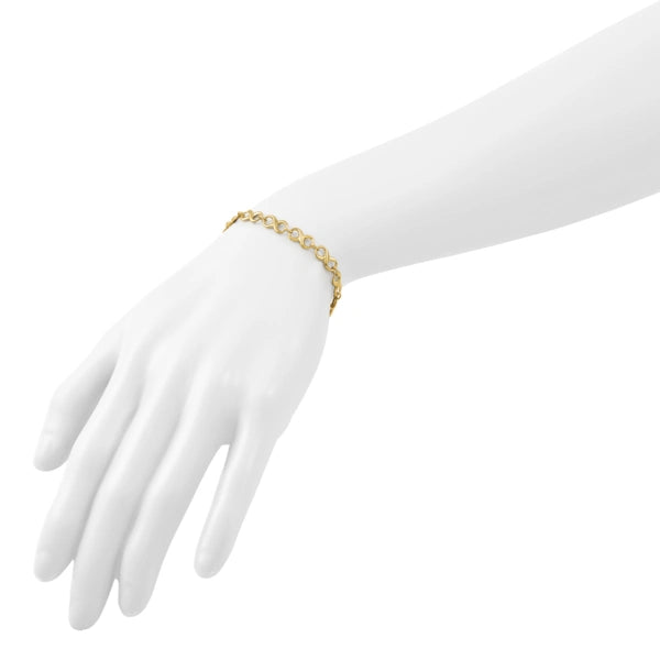 Leslie's Gold Infinity Link Bracelet
