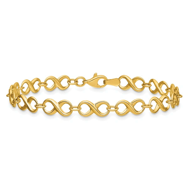 Leslie's Gold Infinity Link Bracelet