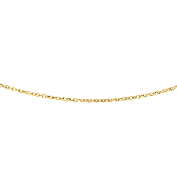 14K Gold 3.3mm Textured Cable Chain