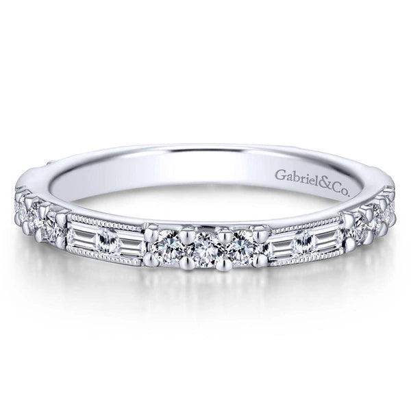 14K White Gold Diamond Ladies Ring
