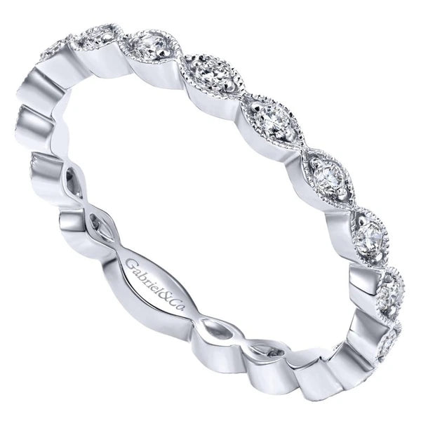 14K White Gold Fashion Ladies Ring