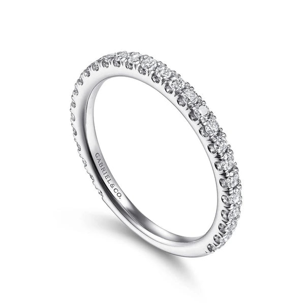 14K White Gold Stackable Diamond Ring