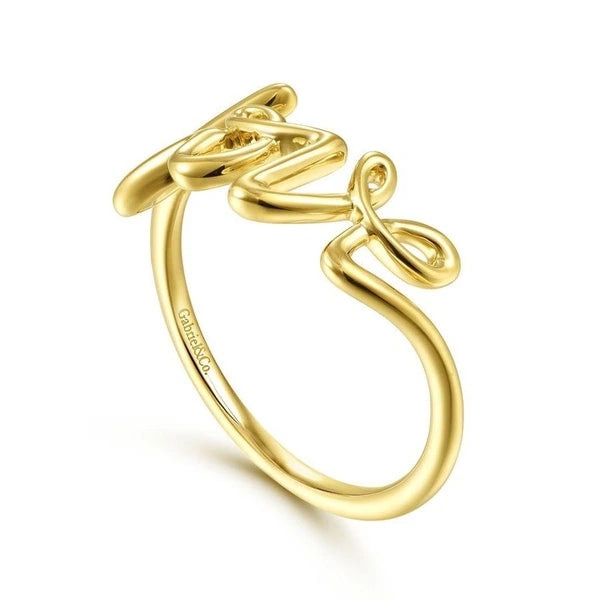 14K Yellow Gold Love Ring