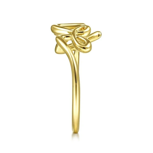 14K Yellow Gold Love Ring