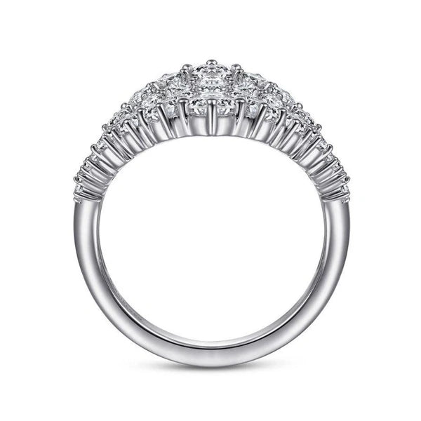 18K White Gold Statement Diamond  Ring