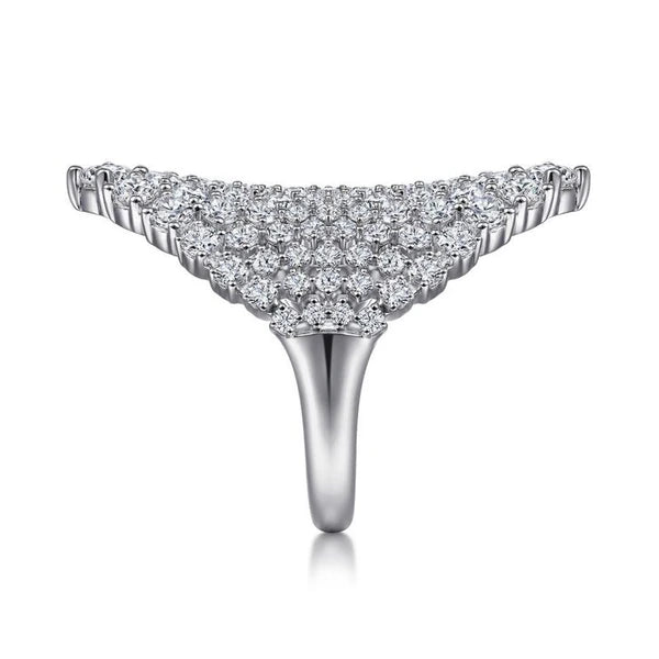 18K White Gold Statement Diamond  Ring