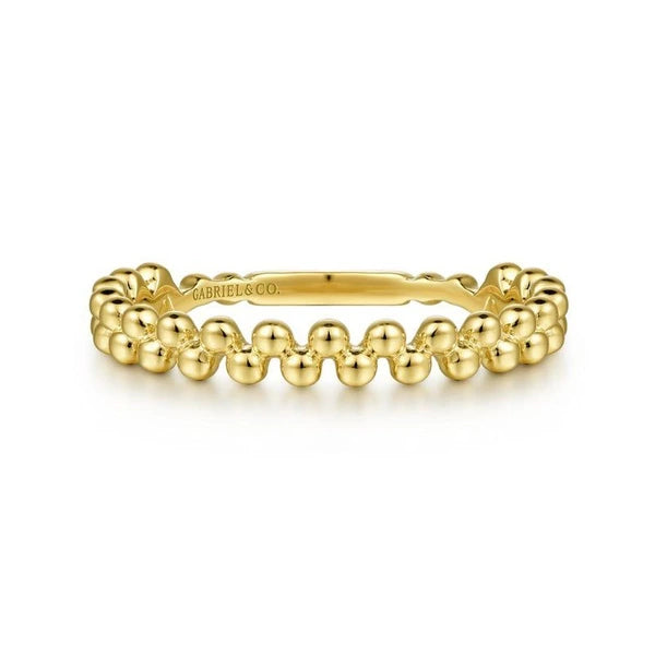 14K Yellow Gold Double Row Bujukan Ring