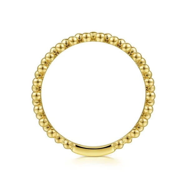 14K Yellow Gold Double Row Bujukan Ring