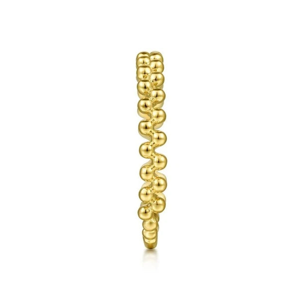 14K Yellow Gold Double Row Bujukan Ring