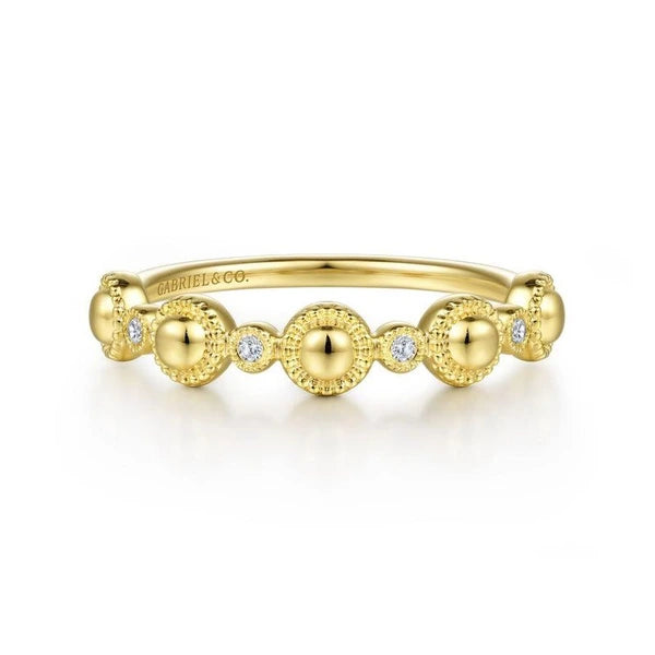 14K Yellow Gold Diamond Bujukan Station Ring