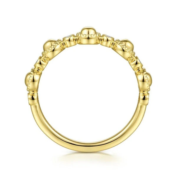 14K Yellow Gold Diamond Bujukan Station Ring