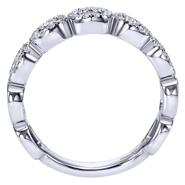 14K White Gold Fashion Ladies Ring