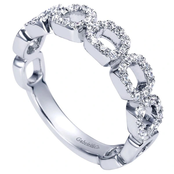 14K White Gold Fashion Ladies Ring