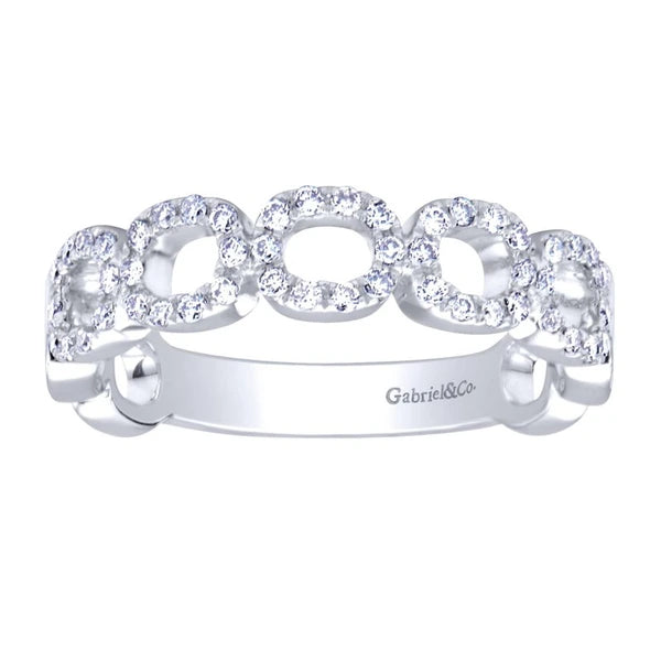 14K White Gold Fashion Ladies Ring