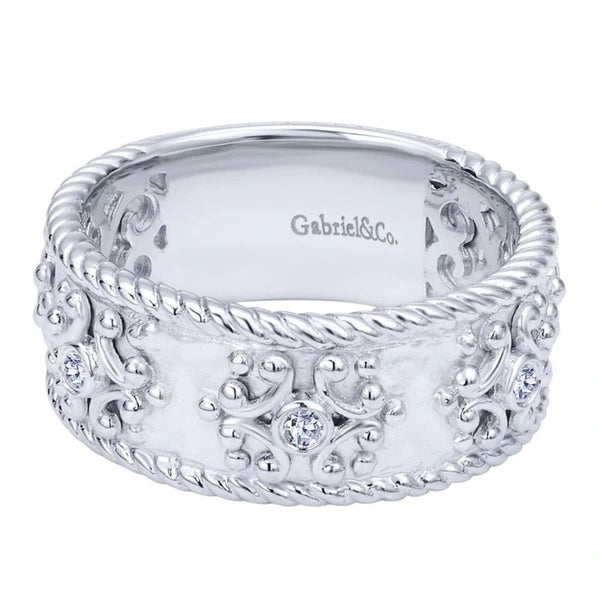 925 Silver Mediterranean Diamond Ladies' Ring