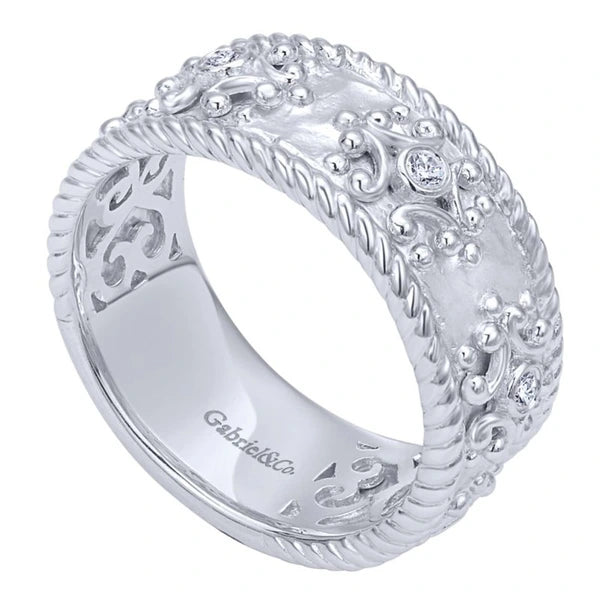 925 Silver Mediterranean Diamond Ladies' Ring