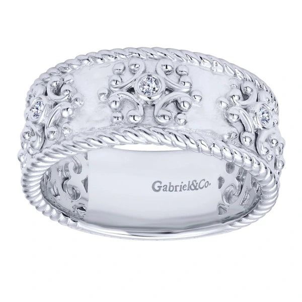925 Silver Mediterranean Diamond Ladies' Ring