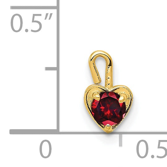 Birthstone Heart Charms
