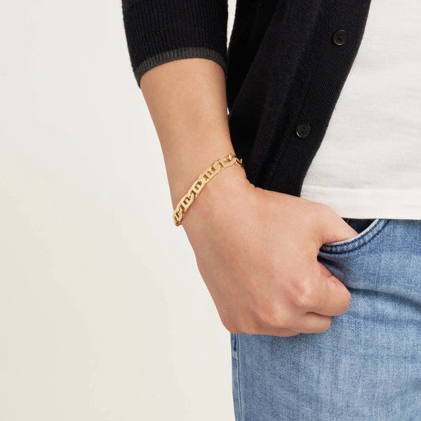 8.35mm Men's Window Link Chain Bracelet