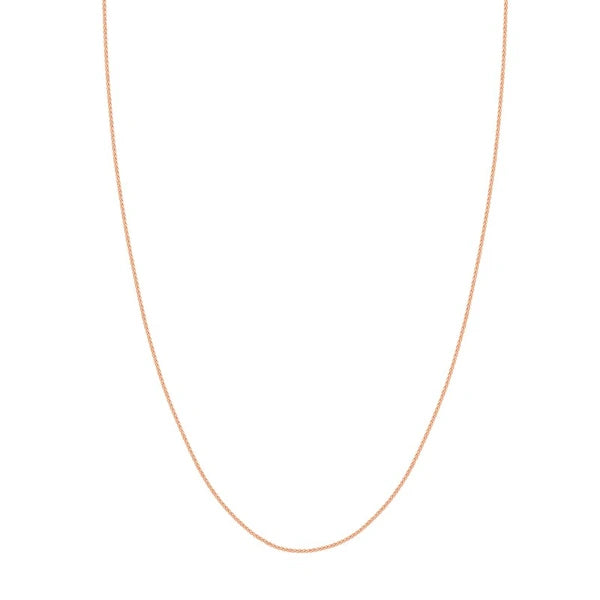 Adjustable Wheat Chain Necklace with Slider