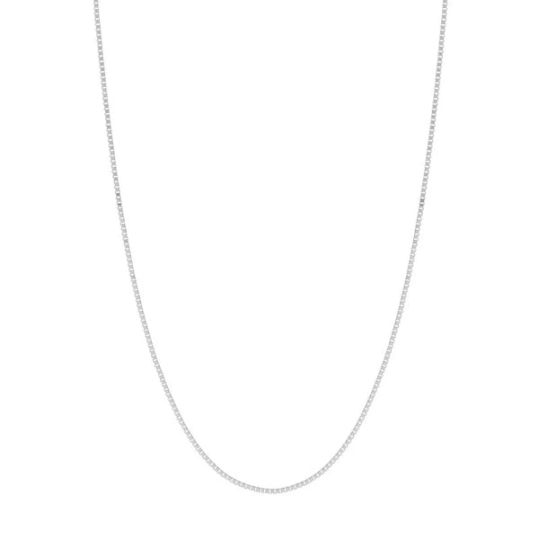 0.8mm Box Chain with Slider Bead