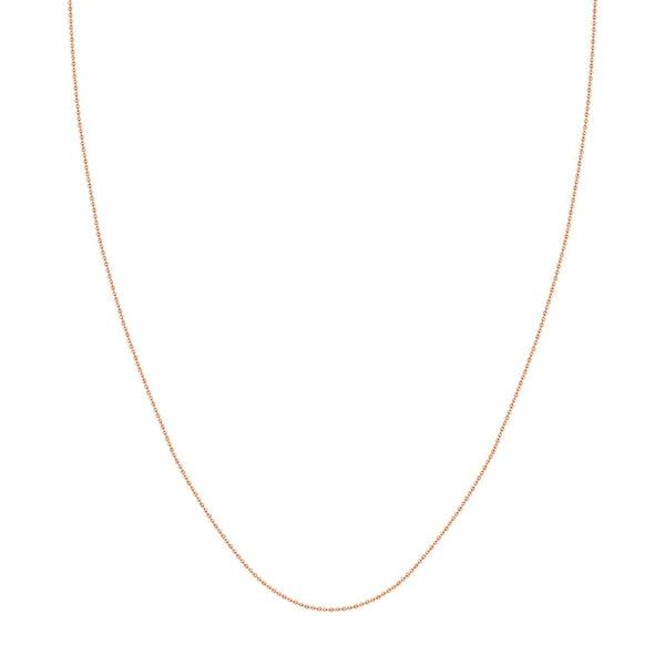 Adjustable Cable Chain Necklace with Slider