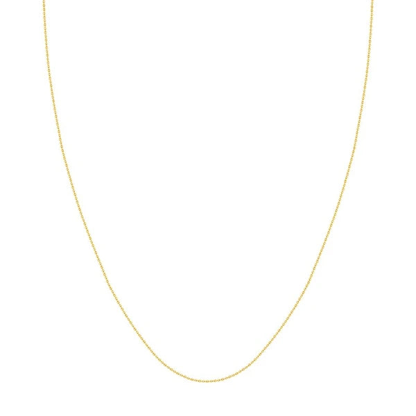 Adjustable Cable Chain Necklace with Slider