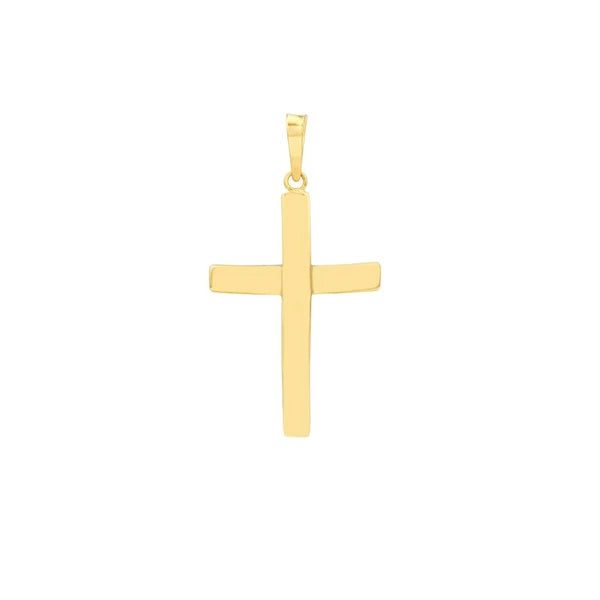 Two-Tone Reversible Cross Pendant