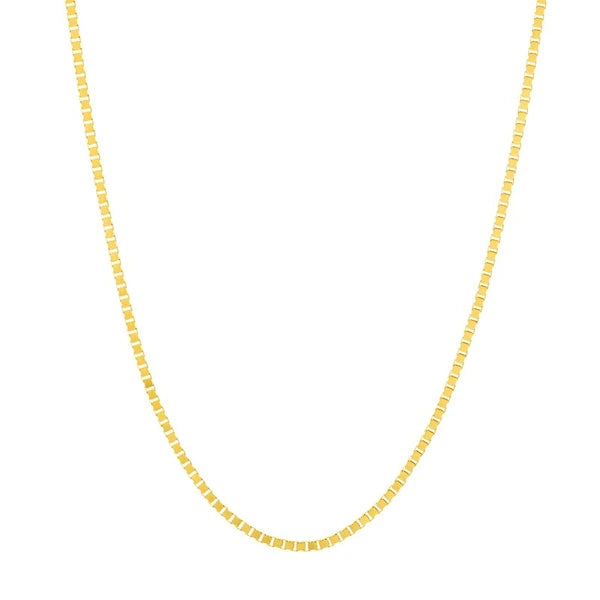 0.96mm Box Chain with Slider Bead