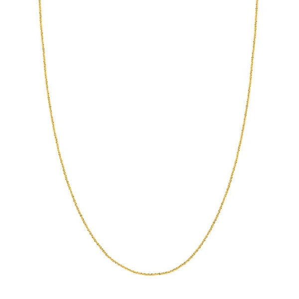 Adjustable Sparkle Chain Necklace with Slider