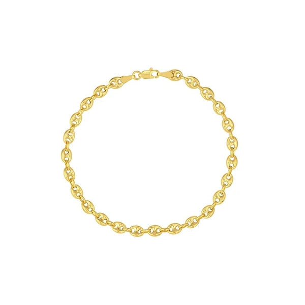 4.5mm Puff Mariner Chain with Lobster Lock