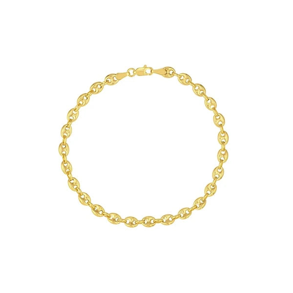 4.5mm Puff Mariner Chain with Lobster Lock