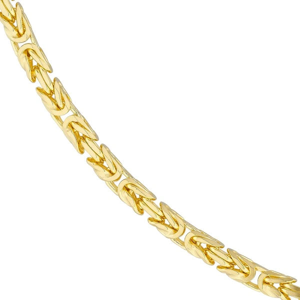 4.1mm Square Beveled Byzantine Chain