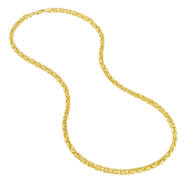 4.1mm Square Beveled Byzantine Chain